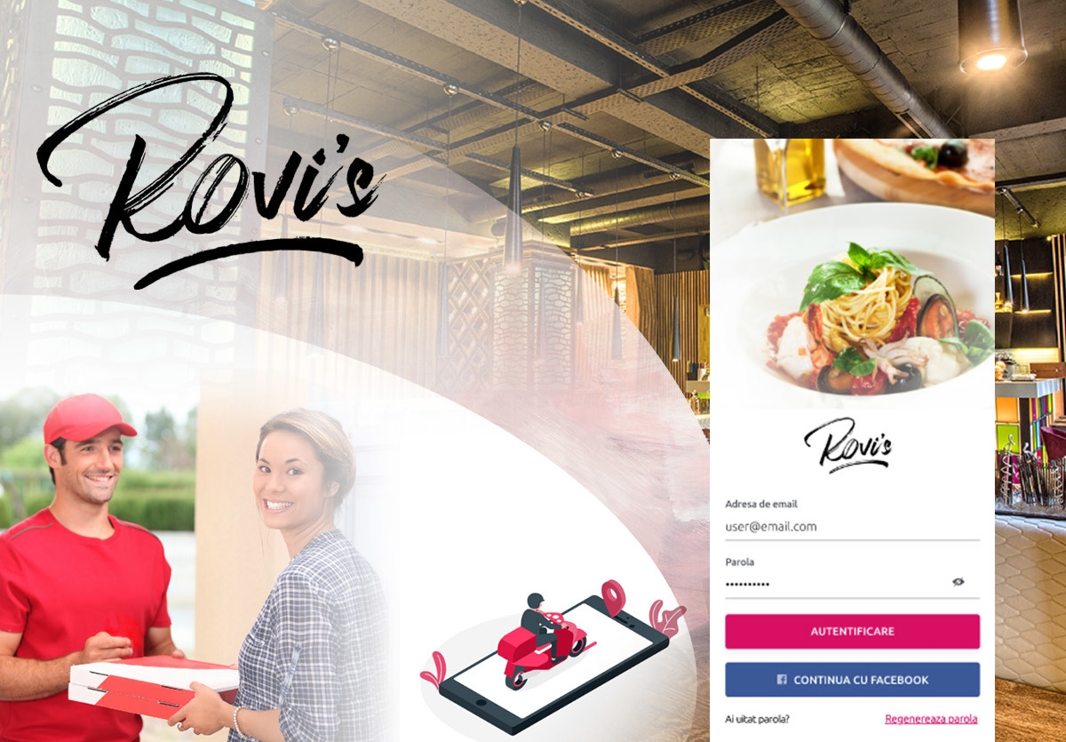 Rovi`s Delivery - Aplicatie Mobile pentru restaurante cu livrare mancare la domiciliu
